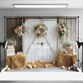Lofaris Eggs Floral Doorway Rustic Elegant Festival Backdrop